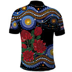 Australia New South Wales Waratahs Polo Shirt Aboriginal Dot Art