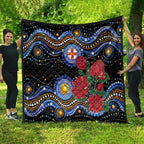 Australia New South Wales Waratahs Quilt Aboriginal Dot Art