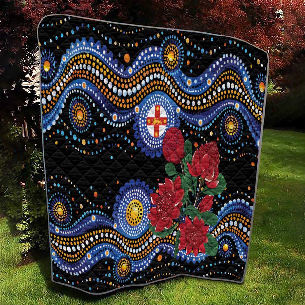 Australia New South Wales Waratahs Quilt Aboriginal Dot Art