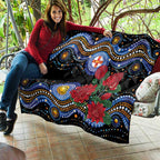 Australia New South Wales Waratahs Quilt Aboriginal Dot Art