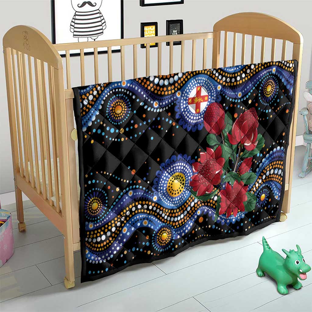 Australia New South Wales Waratahs Quilt Aboriginal Dot Art