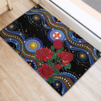 Australia New South Wales Waratahs Rubber Doormat Aboriginal Dot Art