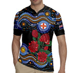 Australia New South Wales Waratahs Rugby Jersey Aboriginal Dot Art