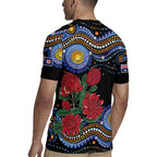 Australia New South Wales Waratahs Rugby Jersey Aboriginal Dot Art