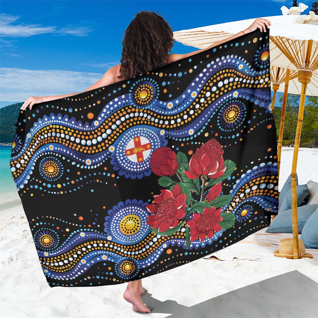 Australia New South Wales Waratahs Sarong Aboriginal Dot Art