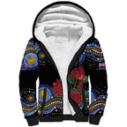 Australia New South Wales Waratahs Sherpa Hoodie Aboriginal Dot Art