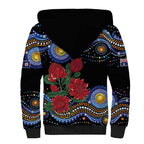 Australia New South Wales Waratahs Sherpa Hoodie Aboriginal Dot Art
