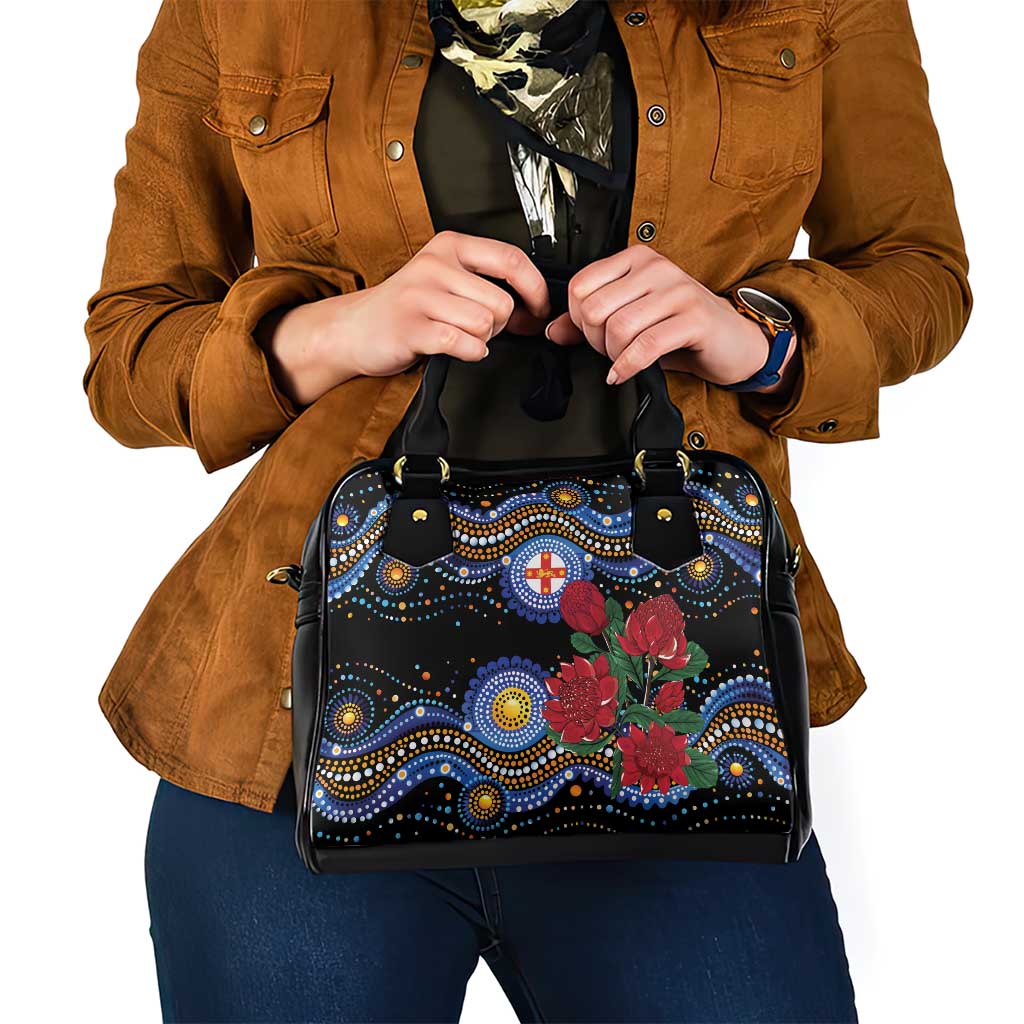 Australia New South Wales Waratahs Shoulder Handbag Aboriginal Dot Art