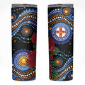 Australia New South Wales Waratahs Skinny Tumbler Aboriginal Dot Art