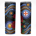 Australia New South Wales Waratahs Skinny Tumbler Aboriginal Dot Art
