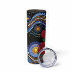 Australia New South Wales Waratahs Skinny Tumbler Aboriginal Dot Art