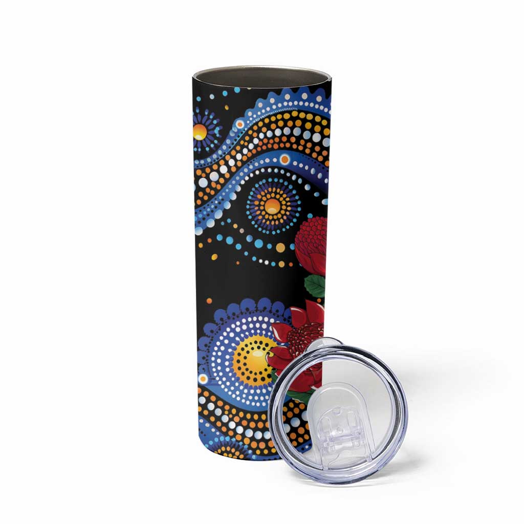 Australia New South Wales Waratahs Skinny Tumbler Aboriginal Dot Art