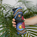 Australia New South Wales Waratahs Skinny Tumbler Aboriginal Dot Art
