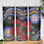 Australia New South Wales Waratahs Skinny Tumbler Aboriginal Dot Art