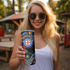 Australia New South Wales Waratahs Skinny Tumbler Aboriginal Dot Art