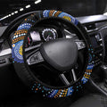 Australia New South Wales Waratahs Steering Wheel Cover Aboriginal Dot Art
