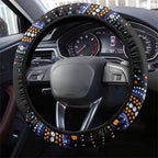 Australia New South Wales Waratahs Steering Wheel Cover Aboriginal Dot Art