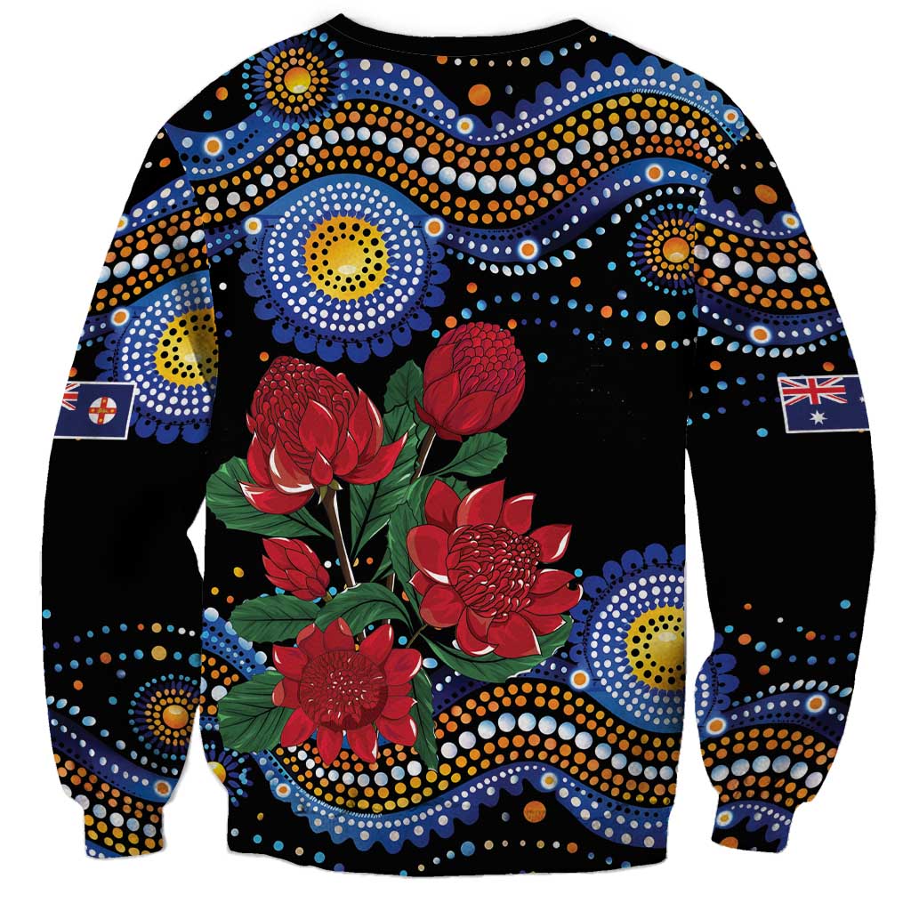 Australia New South Wales Waratahs Sweatshirt Aboriginal Dot Art