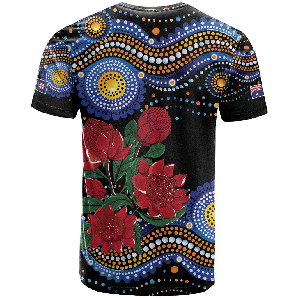 Australia New South Wales Waratahs T Shirt Aboriginal Dot Art
