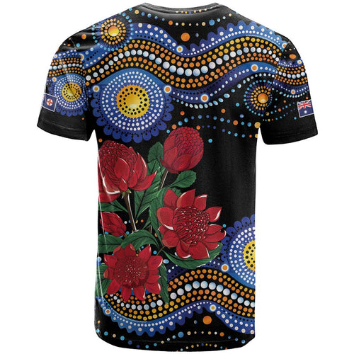 Australia New South Wales Waratahs T Shirt Aboriginal Dot Art