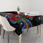 Australia New South Wales Waratahs Tablecloth Aboriginal Dot Art
