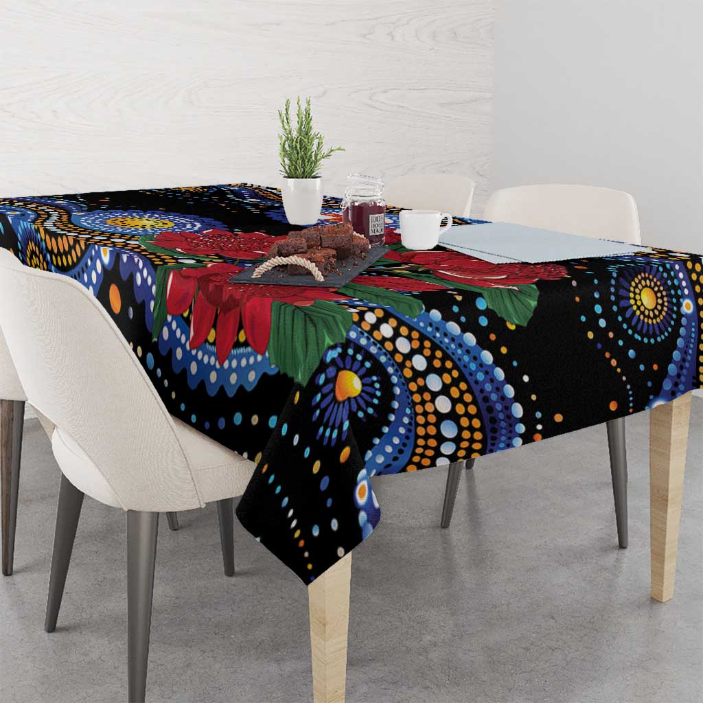 Australia New South Wales Waratahs Tablecloth Aboriginal Dot Art