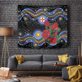 Australia New South Wales Waratahs Tapestry Aboriginal Dot Art