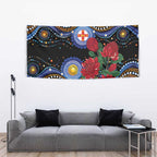 Australia New South Wales Waratahs Tapestry Aboriginal Dot Art