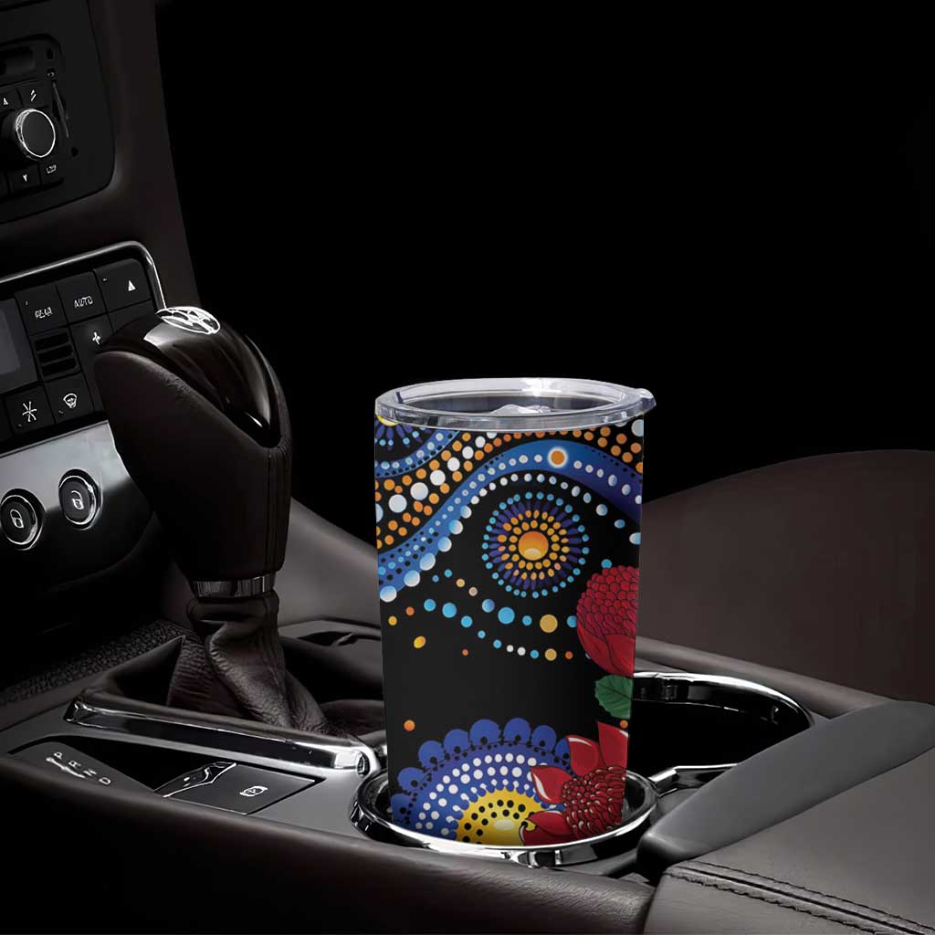 Australia New South Wales Waratahs Tumbler Cup Aboriginal Dot Art