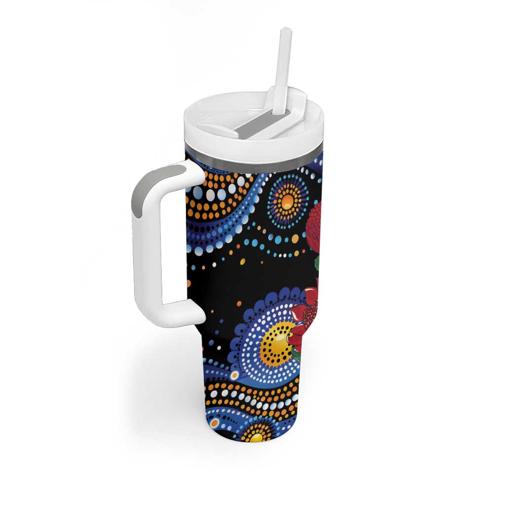 Australia New South Wales Waratahs Tumbler With Handle Aboriginal Dot Art