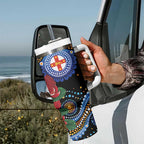Australia New South Wales Waratahs Tumbler With Handle Aboriginal Dot Art