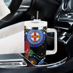Australia New South Wales Waratahs Tumbler With Handle Aboriginal Dot Art