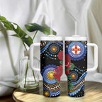 Australia New South Wales Waratahs Tumbler With Handle Aboriginal Dot Art