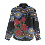 Australia New South Wales Waratahs Women Casual Shirt Aboriginal Dot Art
