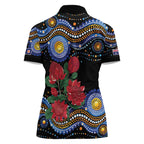 Australia New South Wales Waratahs Women Polo Shirt Aboriginal Dot Art