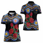 Australia New South Wales Waratahs Women Polo Shirt Aboriginal Dot Art