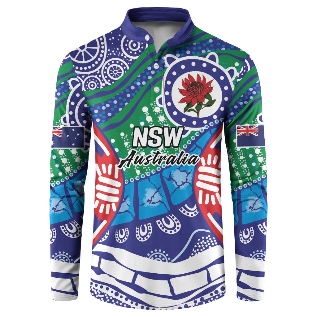 Australia New South Wales Button Sweatshirt NSW Orta Recens Quam Pura Nites