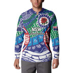 Australia New South Wales Button Sweatshirt NSW Orta Recens Quam Pura Nites