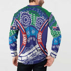 Australia New South Wales Button Sweatshirt NSW Orta Recens Quam Pura Nites