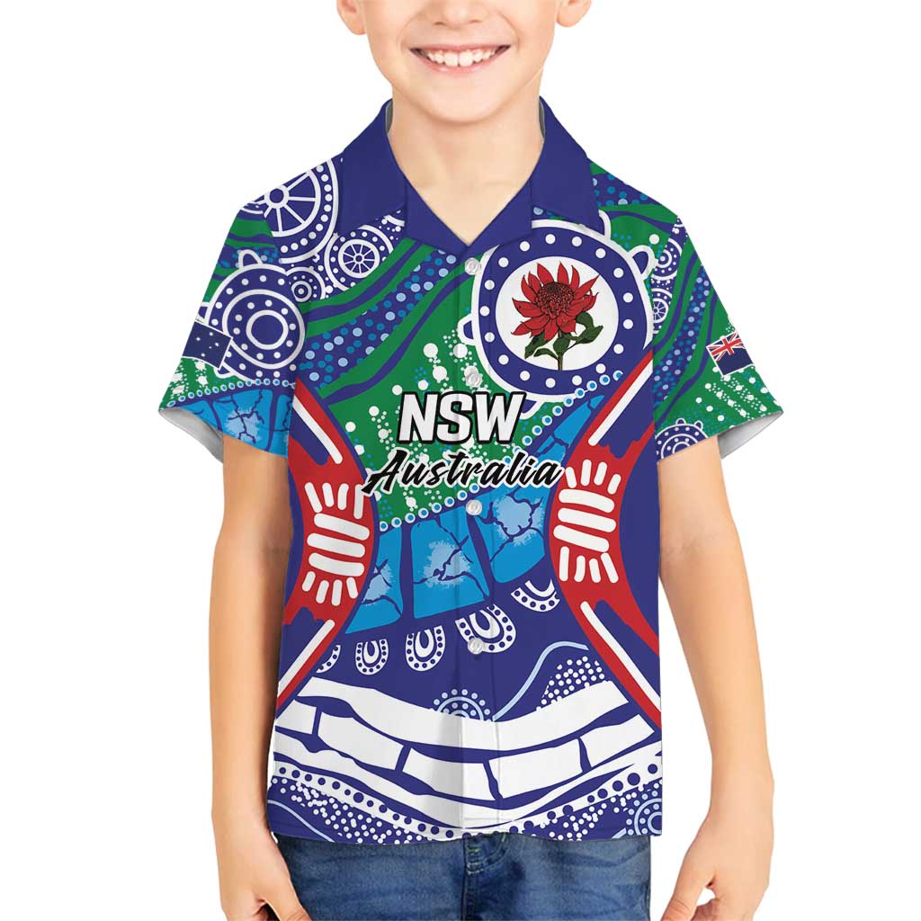 Australia New South Wales Family Matching Off Shoulder Short Dress and Hawaiian Shirt NSW Orta Recens Quam Pura Nites