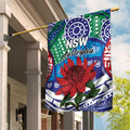 Australia New South Wales Garden Flag NSW Orta Recens Quam Pura Nites