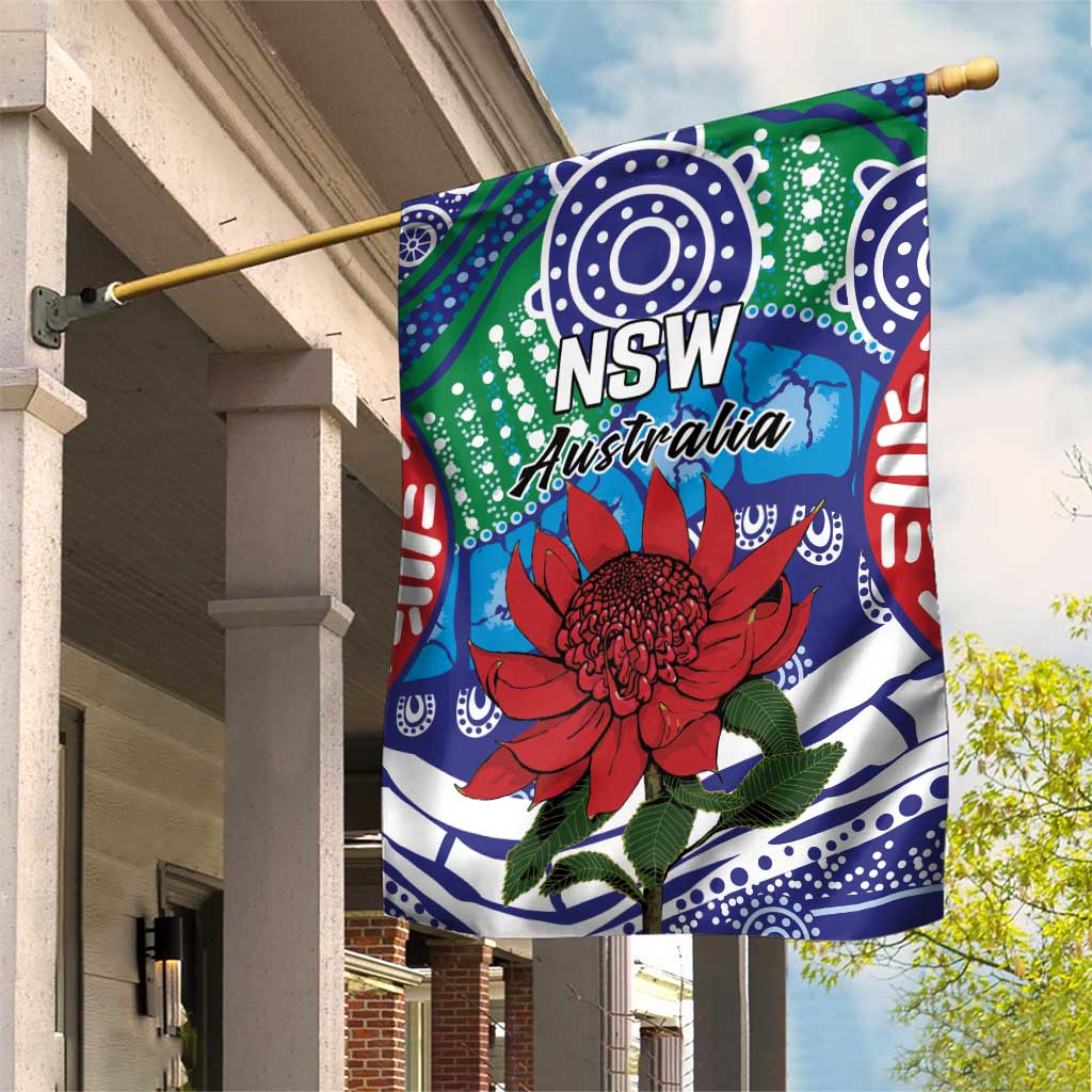 Australia New South Wales Garden Flag NSW Orta Recens Quam Pura Nites