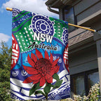 Australia New South Wales Garden Flag NSW Orta Recens Quam Pura Nites