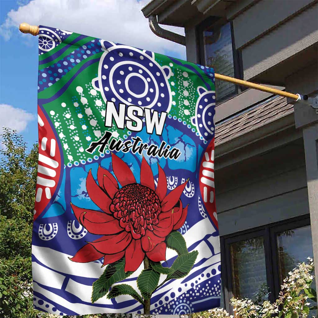 Australia New South Wales Garden Flag NSW Orta Recens Quam Pura Nites