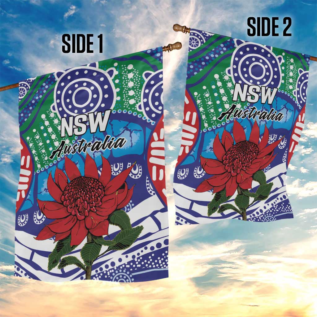 Australia New South Wales Garden Flag NSW Orta Recens Quam Pura Nites