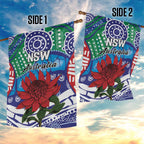 Australia New South Wales Garden Flag NSW Orta Recens Quam Pura Nites