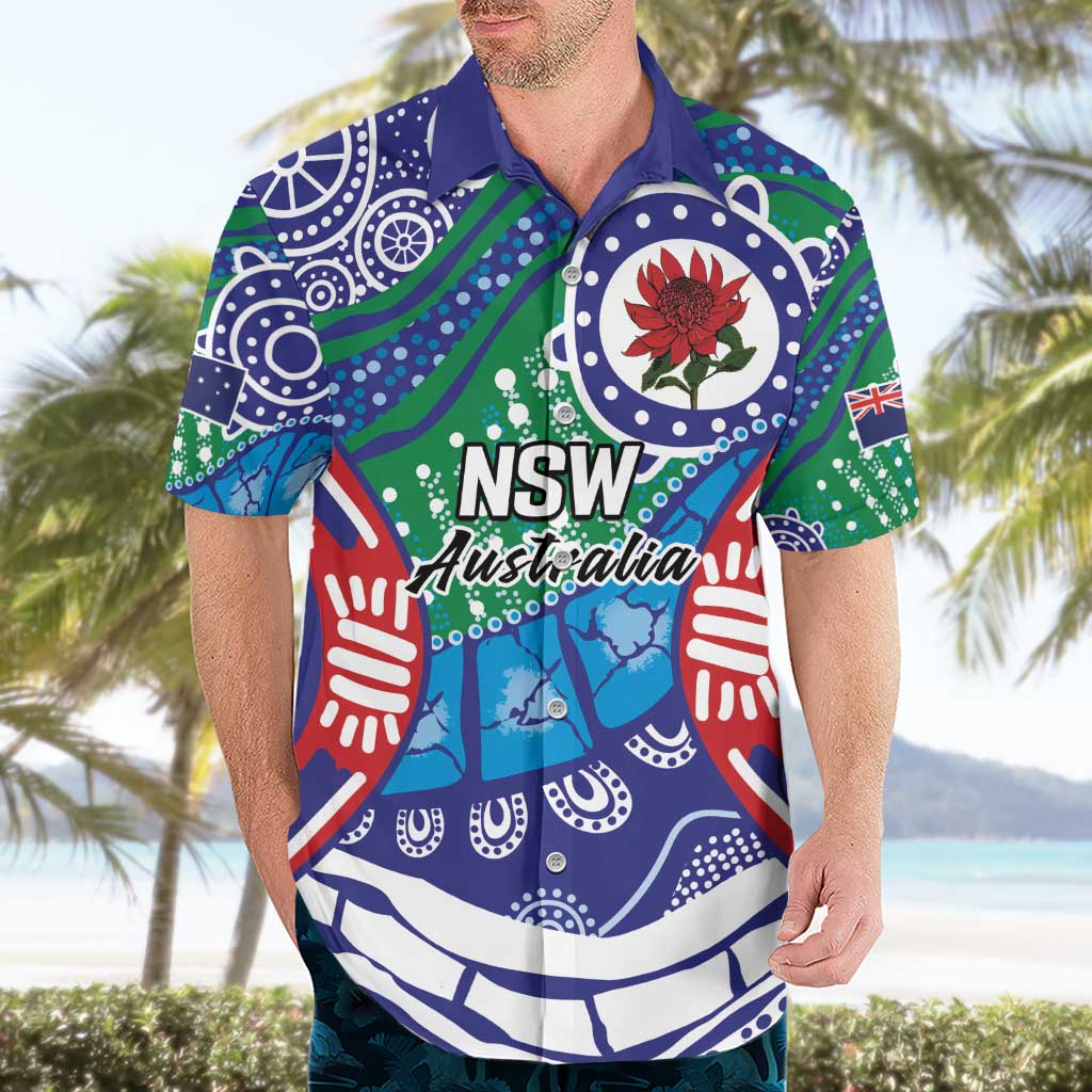 Australia New South Wales Hawaiian Shirt NSW Orta Recens Quam Pura Nites
