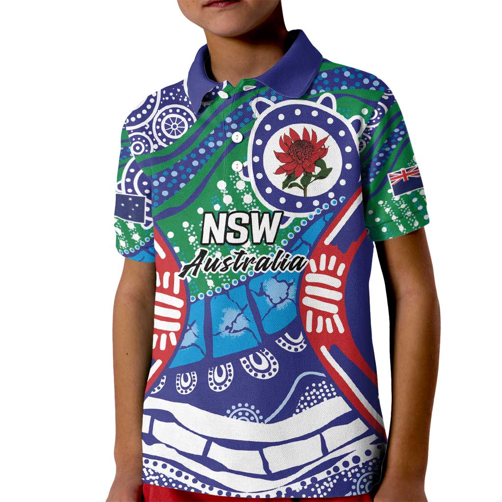 Australia New South Wales Kid Polo Shirt NSW Orta Recens Quam Pura Nites