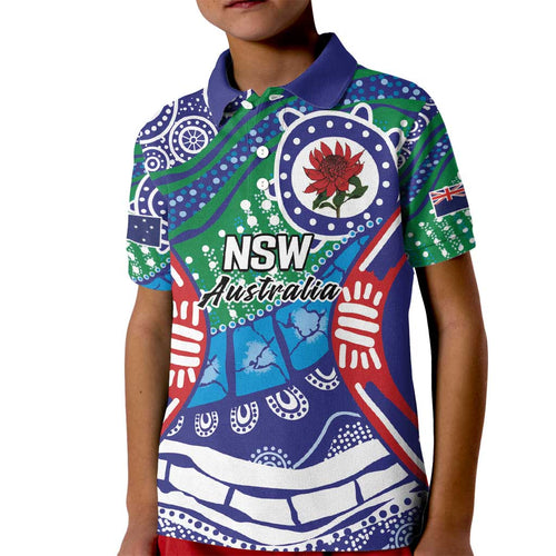 Australia New South Wales Kid Polo Shirt NSW Orta Recens Quam Pura Nites
