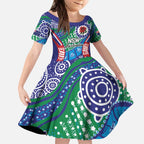 Australia New South Wales Kid Short Sleeve Dress NSW Orta Recens Quam Pura Nites